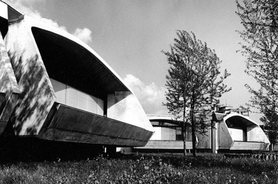 Kindergarten Mladi rod, Ljubljana, Slowenien, 1969-1972. Architekt: Stanko Kristl.